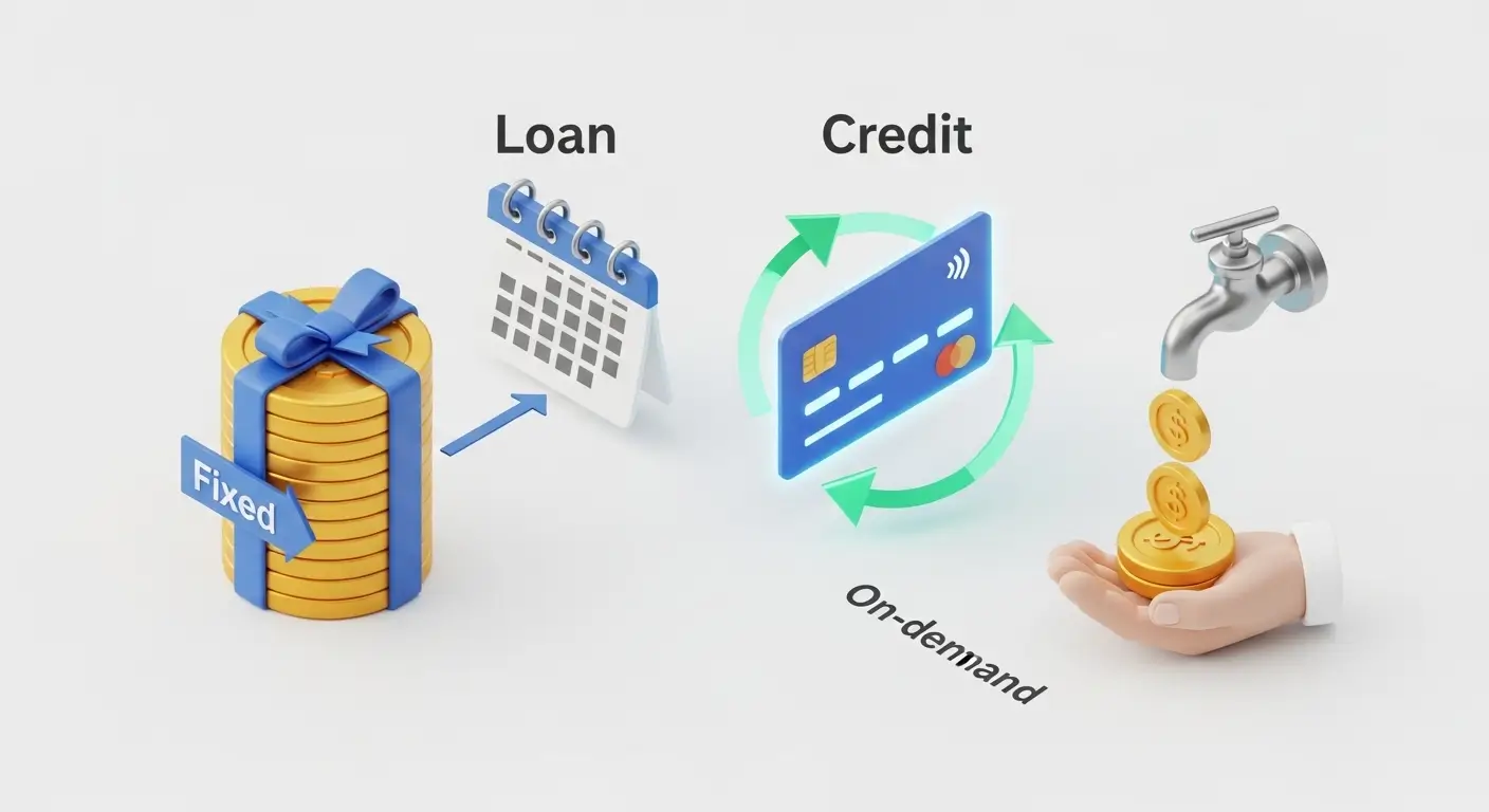 Difference Between Loan and Credit