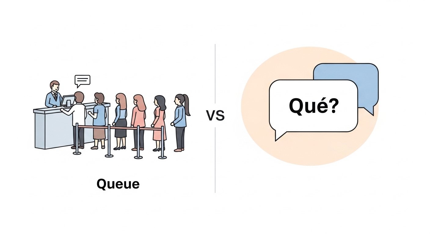 Difference between que and queue